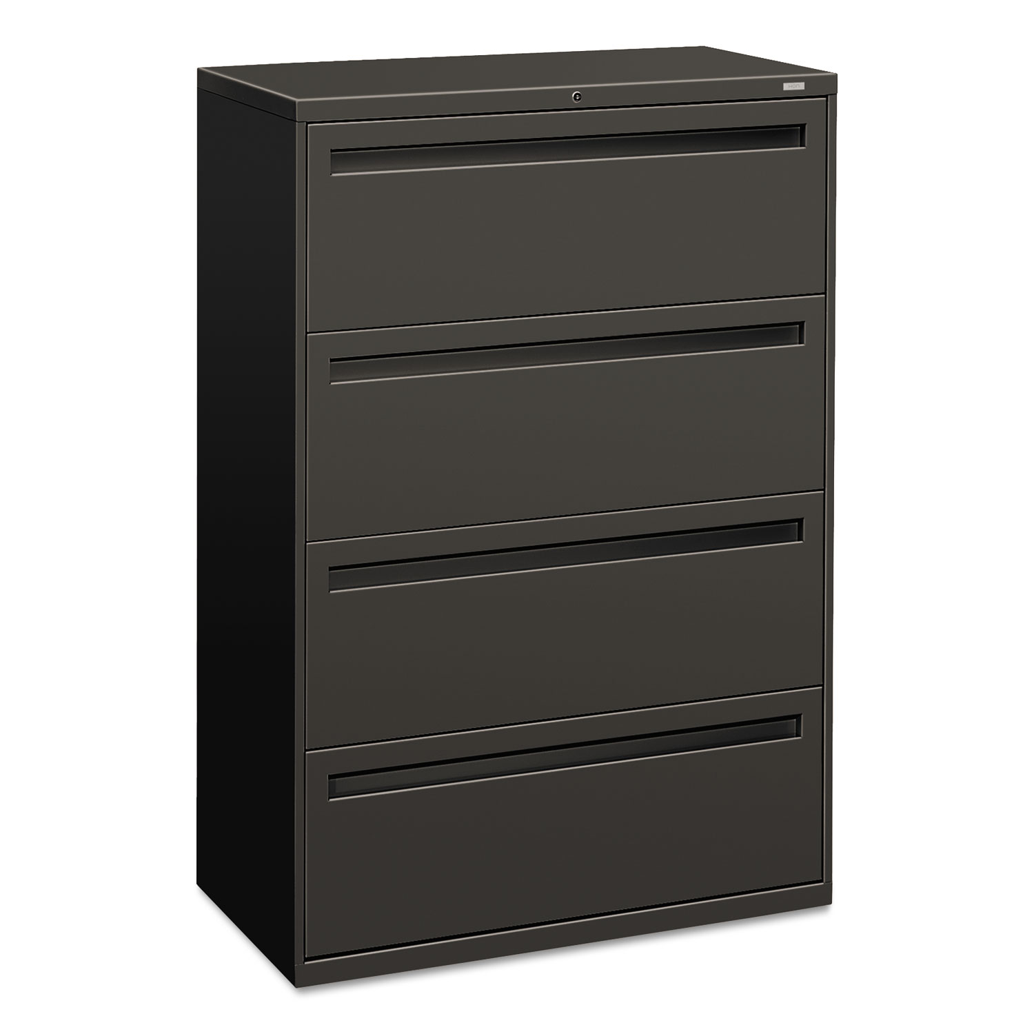 HON 700 Series Four-Drawer Lateral File, 36w x 19-1/4d, Charcoal