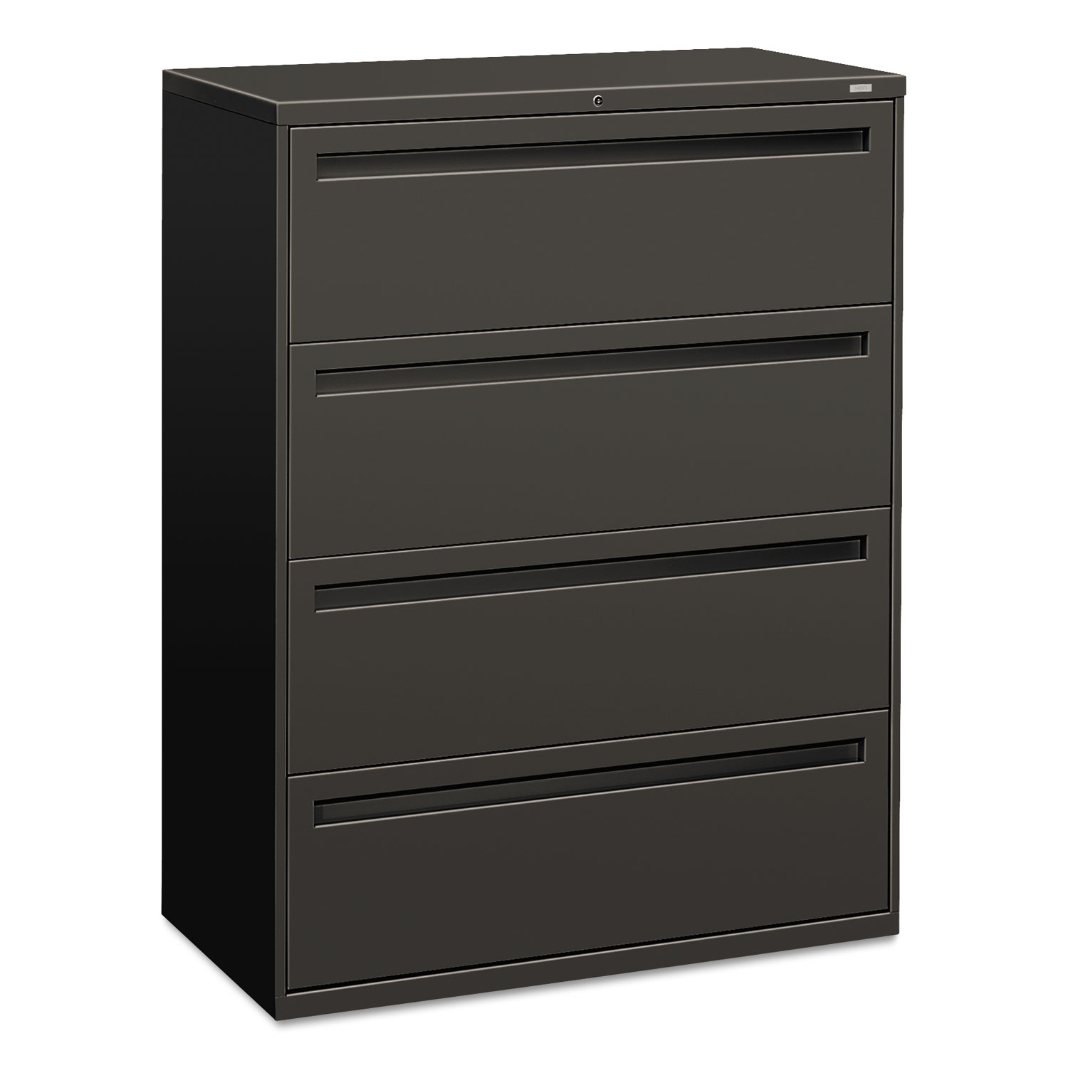 HON 700 Series Four-Drawer Lateral File, 42w x 19-1/4d, Charcoal