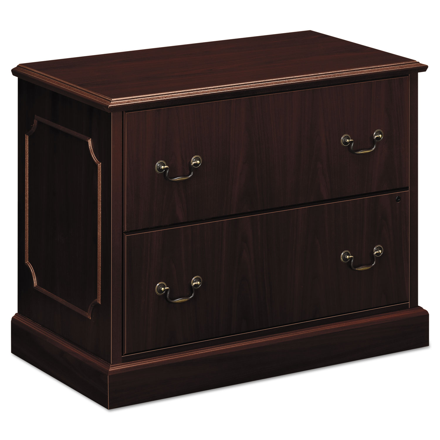 HON 94000 Series Two-Drawer Lateral File, 37-1/2w x 20-1/2d x 29-1/2h, Mahogany