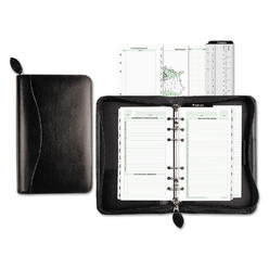 Day-Timer Starter Set Organizer, Bonded Leather, Potable Size, Black (D41746)