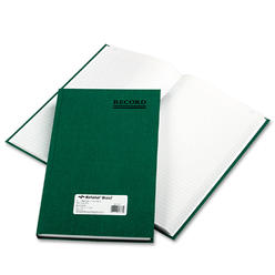 National Brand 56131 Emerald Series Account Book- Green Cover- 300 Pages- 12 1/4 x 7 1/4