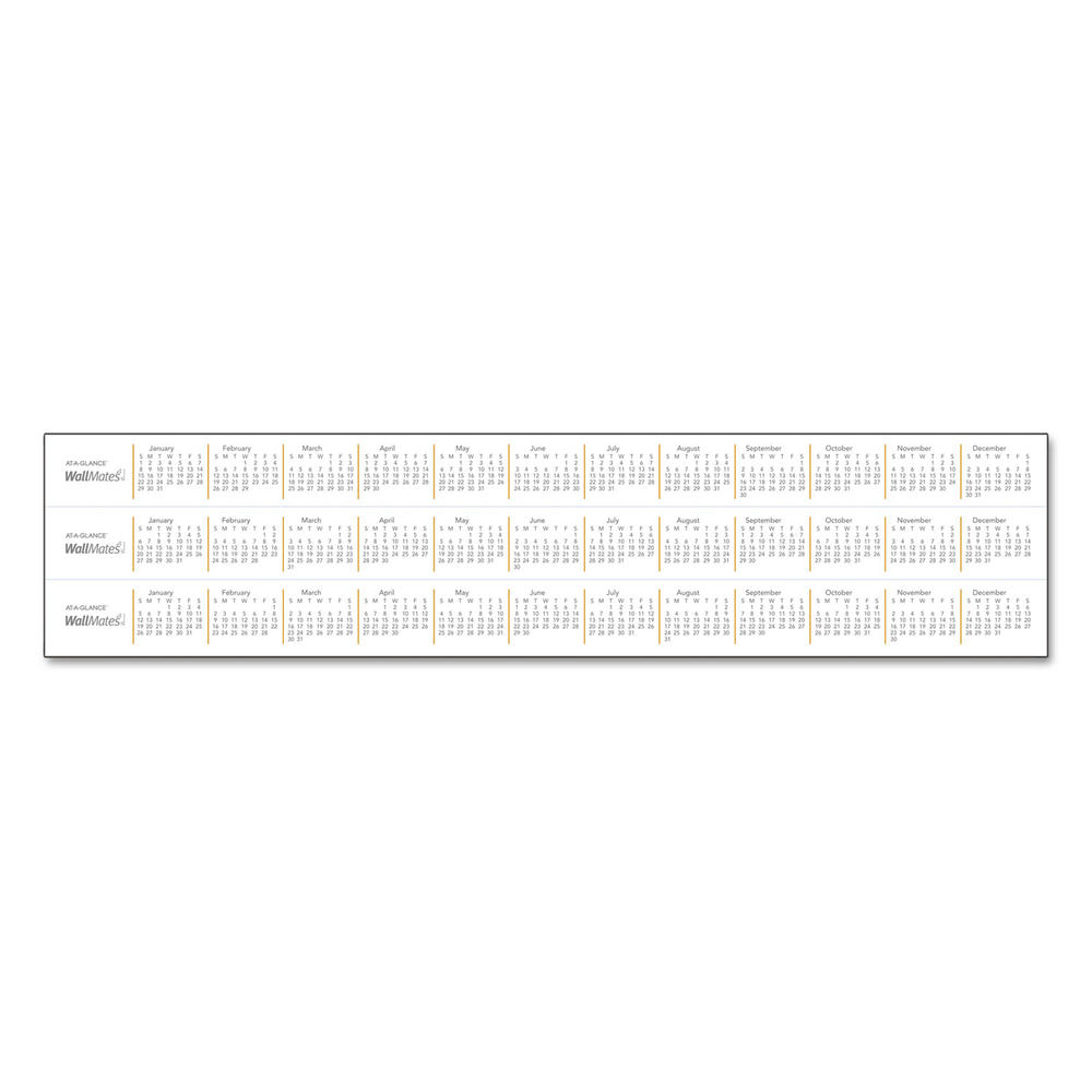 AT-A-GLANCE AAGAW502028 WallMates Self-Adhesive Dry Erase Monthly Planning Surface, 24 x 18