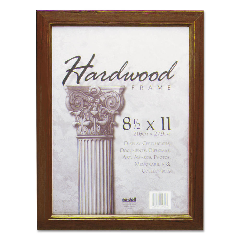 NUDELL Solid Oak Hardwood Frame, 8-1/2 x 11, Walnut Finish