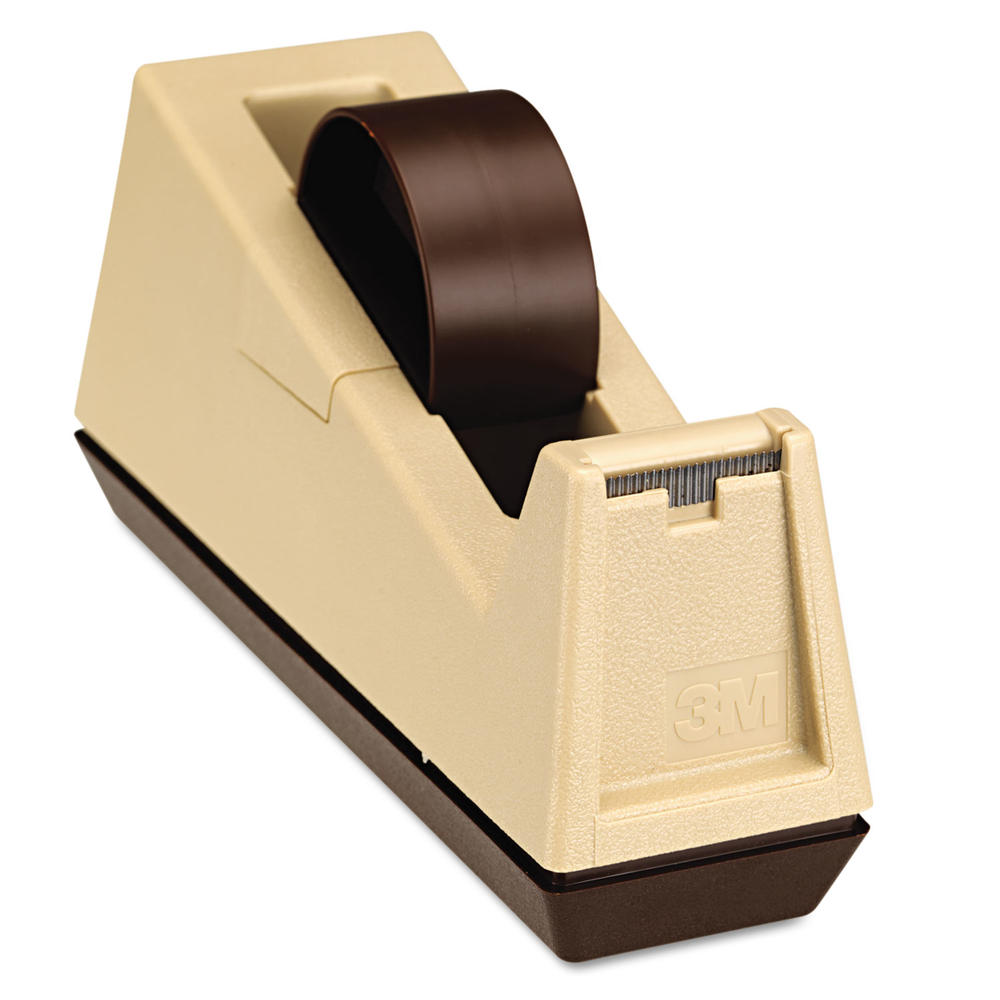 Scotch MMMC25 HeavyDuty Weighted Desktop Tape Dispenser, 3" Core