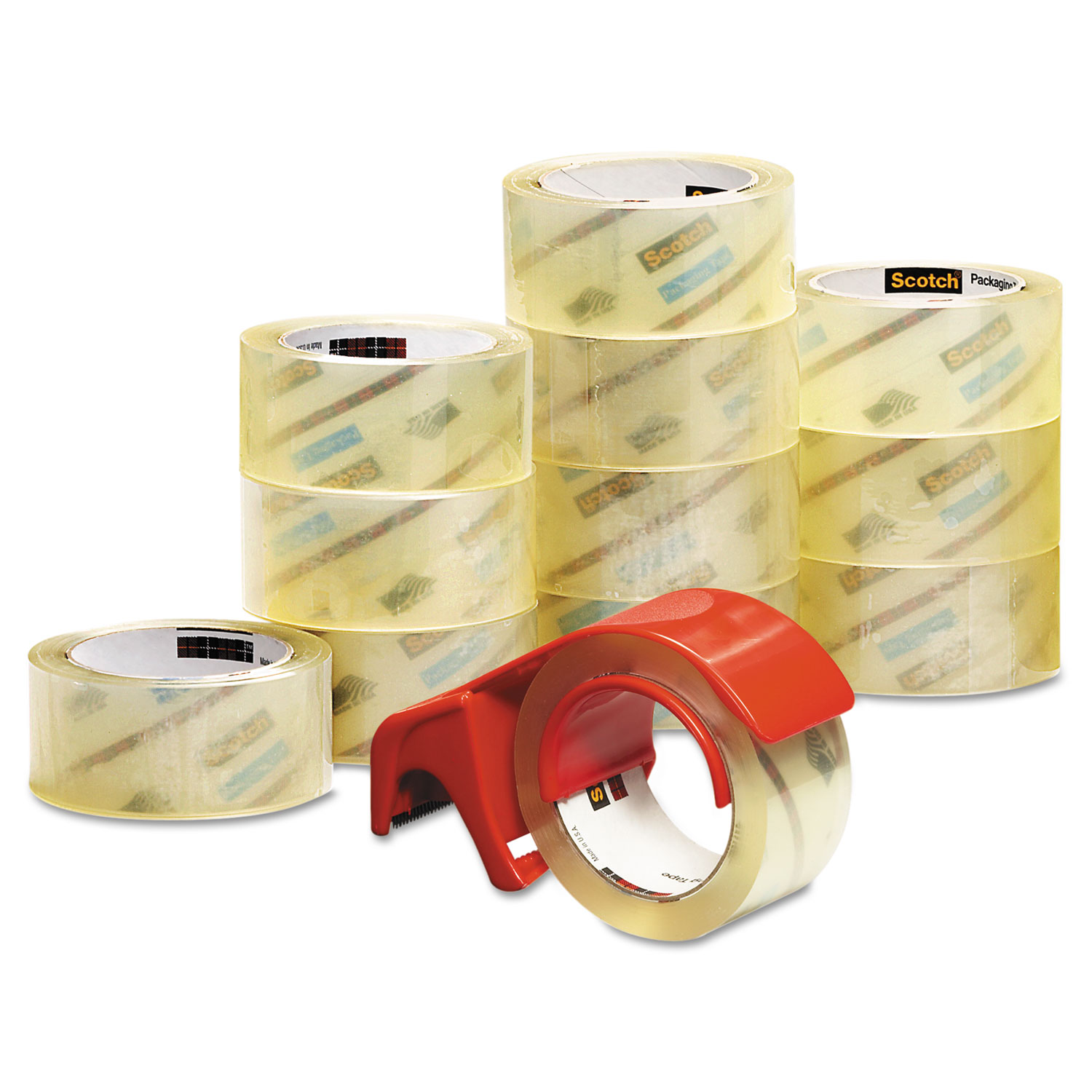 Scotch MMM375012DP3 3750 Commercial Performance Packaging Tape, 1.88" x 54.6yds, Clear, 12/Pack