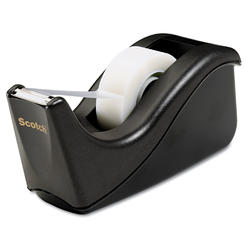Scotch 3M/COMMERCIAL TAPE DIV. C60-BK Scotch® Value Desktop Tape Dispenser, 1" Core, Two-Tone Black C60-BK