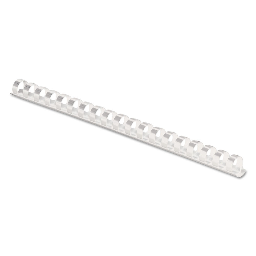 Fellowes FEL52372 Plastic Comb Bindings, 1/2" Diameter, 90 Sheet Capacity, White, 100 Combs/Pack