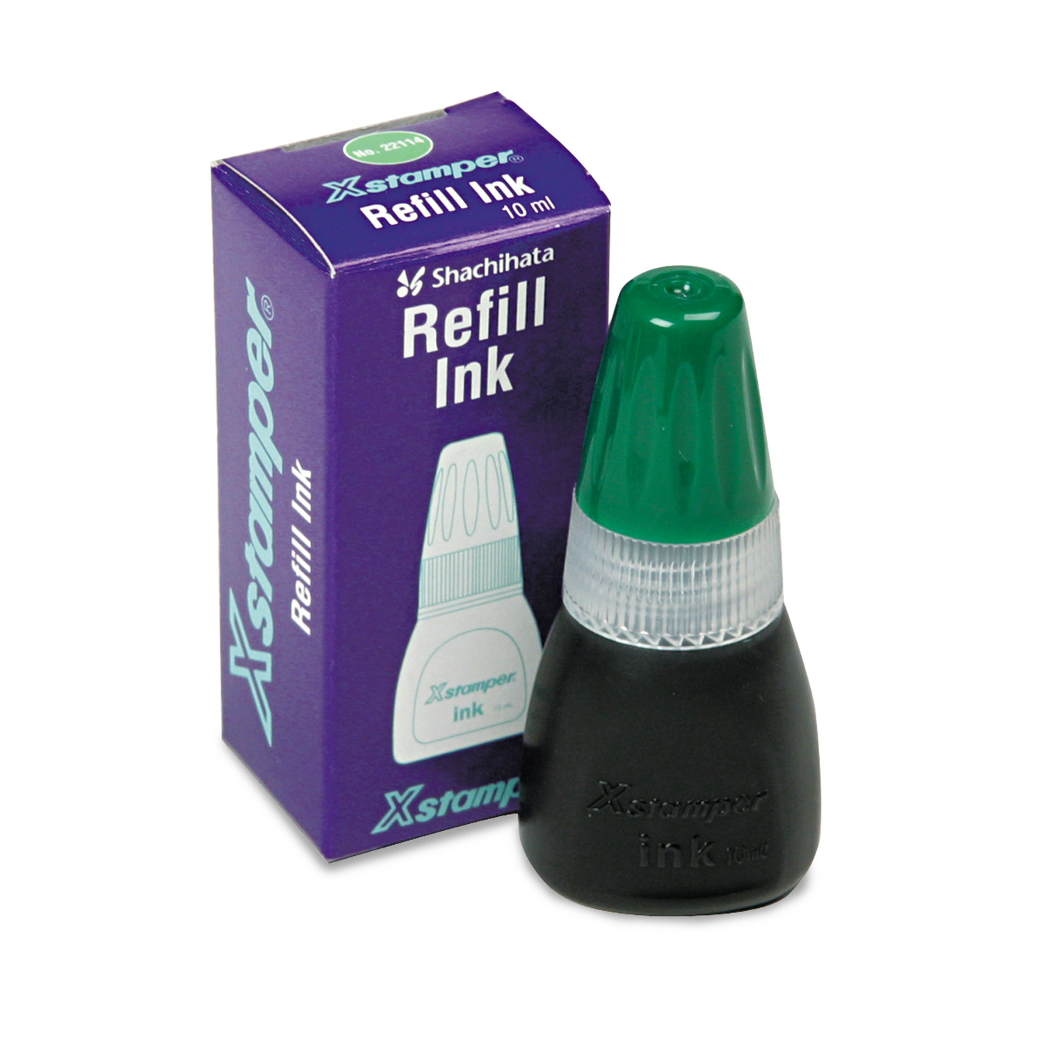 PROMO Xstamper Refill Ink 10cc - Works With Green, Black, Red, Blue Pre-Inked Stamps