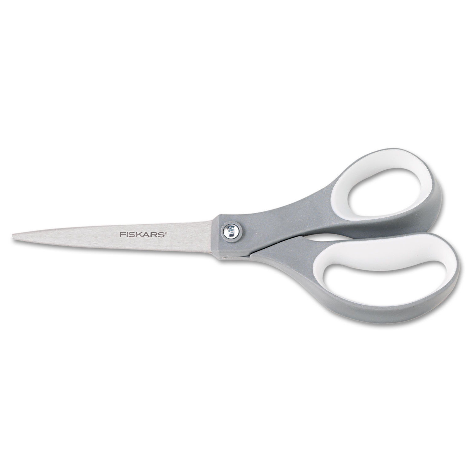 Fiskars FSK01004761J Softgrip Scissors, 8 in. Length, Straight, Stainless Steel