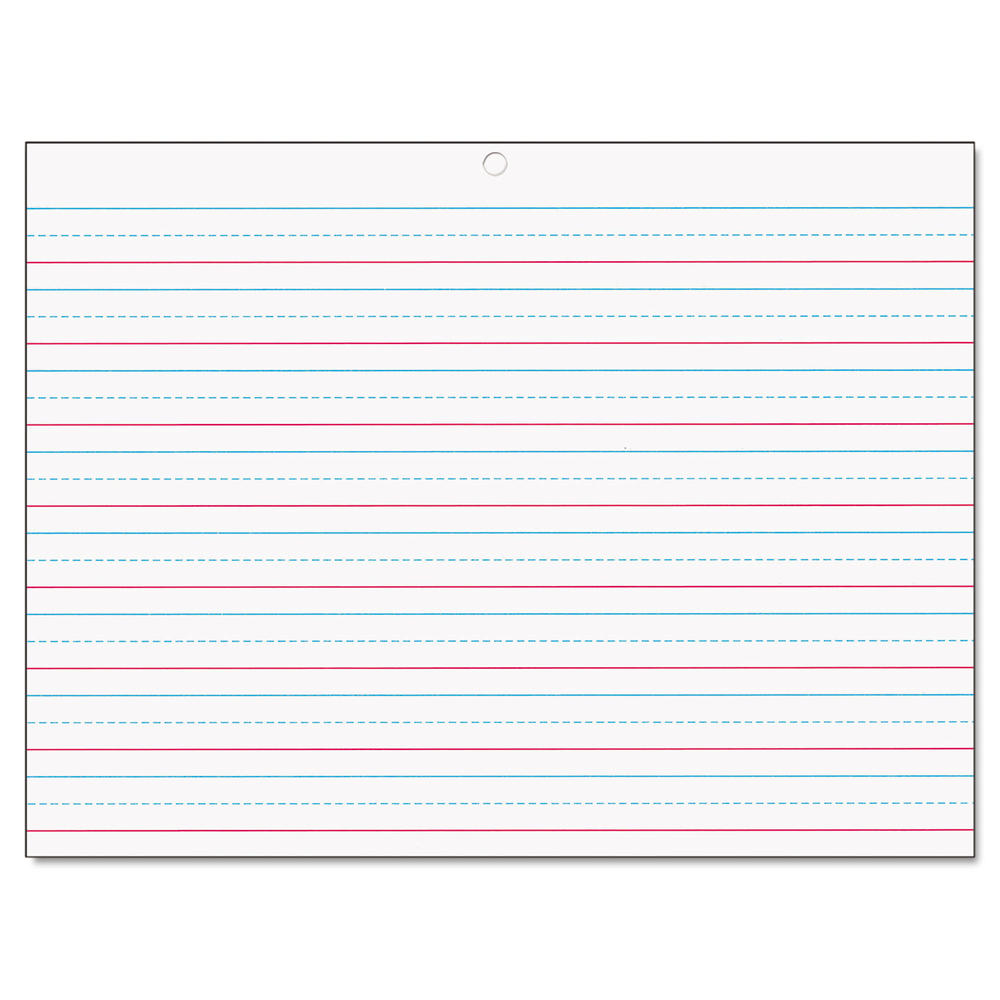 Pacon PAC2470 MultiSensory Handwriting Tablet, 101/2 x 8, 40 Sheets/Pad