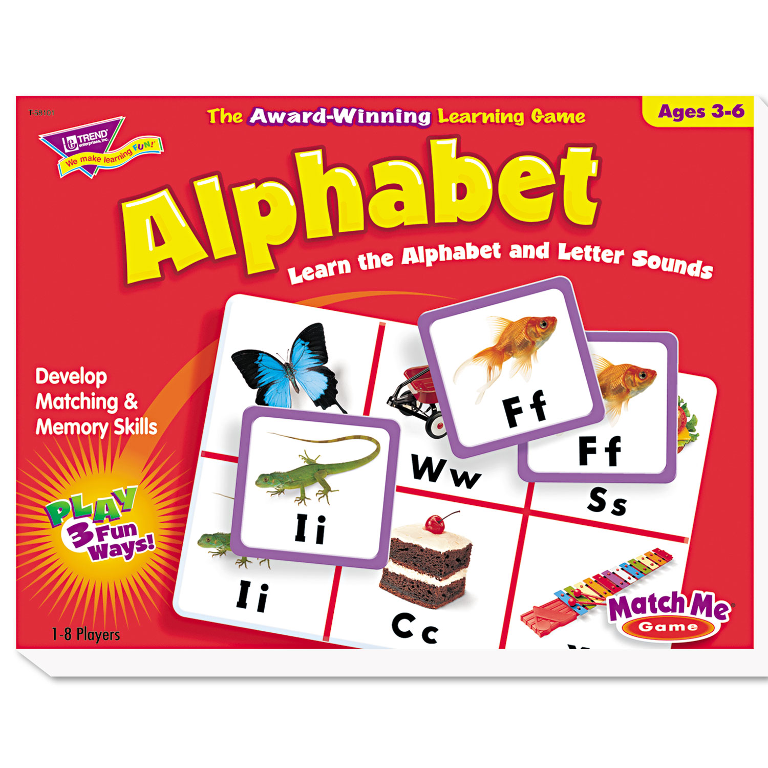 Trend TEPT58101 Alphabet Match Me Puzzle Game, Ages 4-7