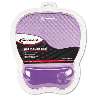 Gel Mouse Pad W/Wrist Rest, Nonskid Base, 8-1/4 X 9-5/8 In...