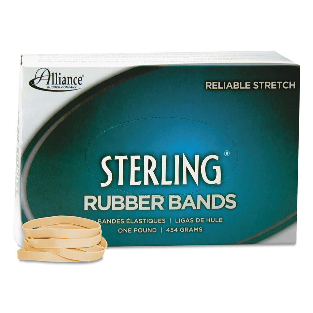 Alliance ALL24625 Sterling Rubber Bands Rubber Bands, 62, 2-1/2 x 1/4, 600 Bands/1lb Box
