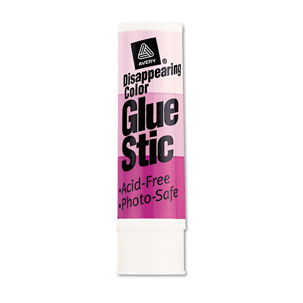 Avery AVE00216 Permanent Glue Stics, Purple Application, .26 oz, Stick