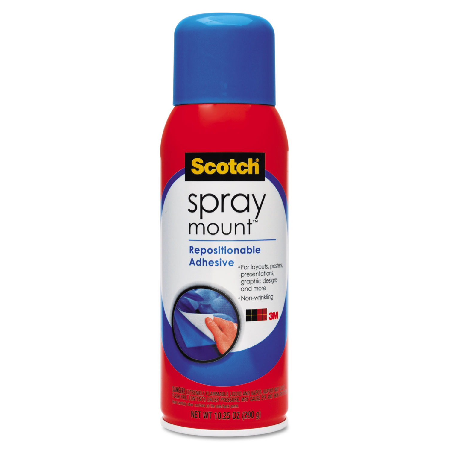 Scotch MMM6065 Spray Mount Artist's Adhesive, 10.25 oz, Repositionable Aerosol
