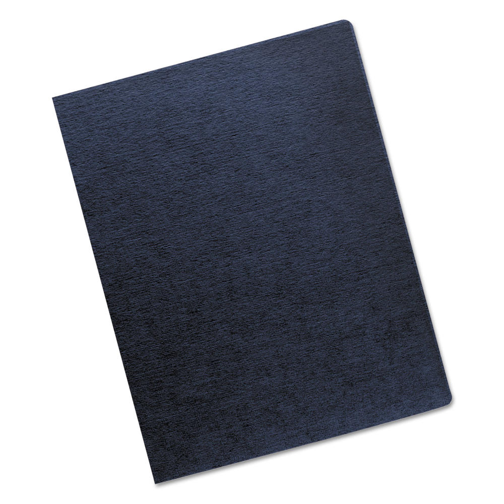 Fellowes FEL52113 Linen Texture Binding System Covers, 11-1/4 x 8-3/4, Navy, 200/Pack