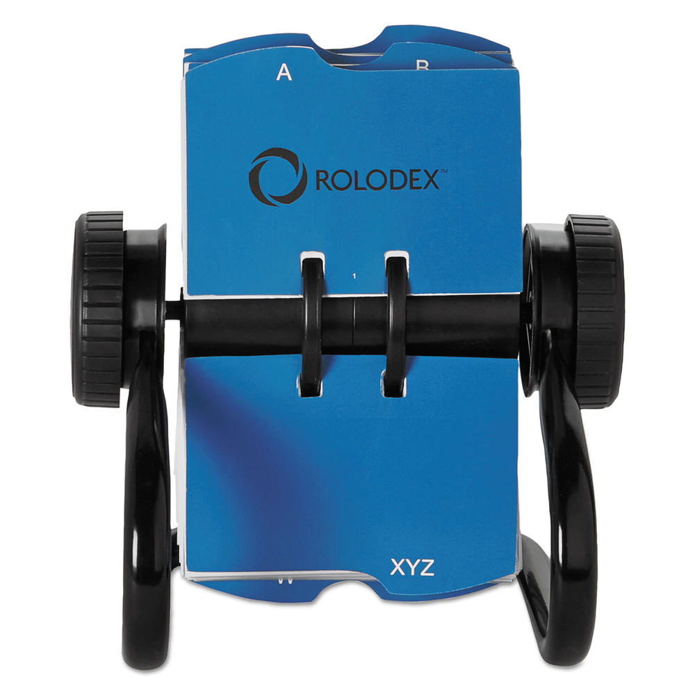 Rolodex ROL67236 Open Rotary Business Card File w/24 Guides, Black
