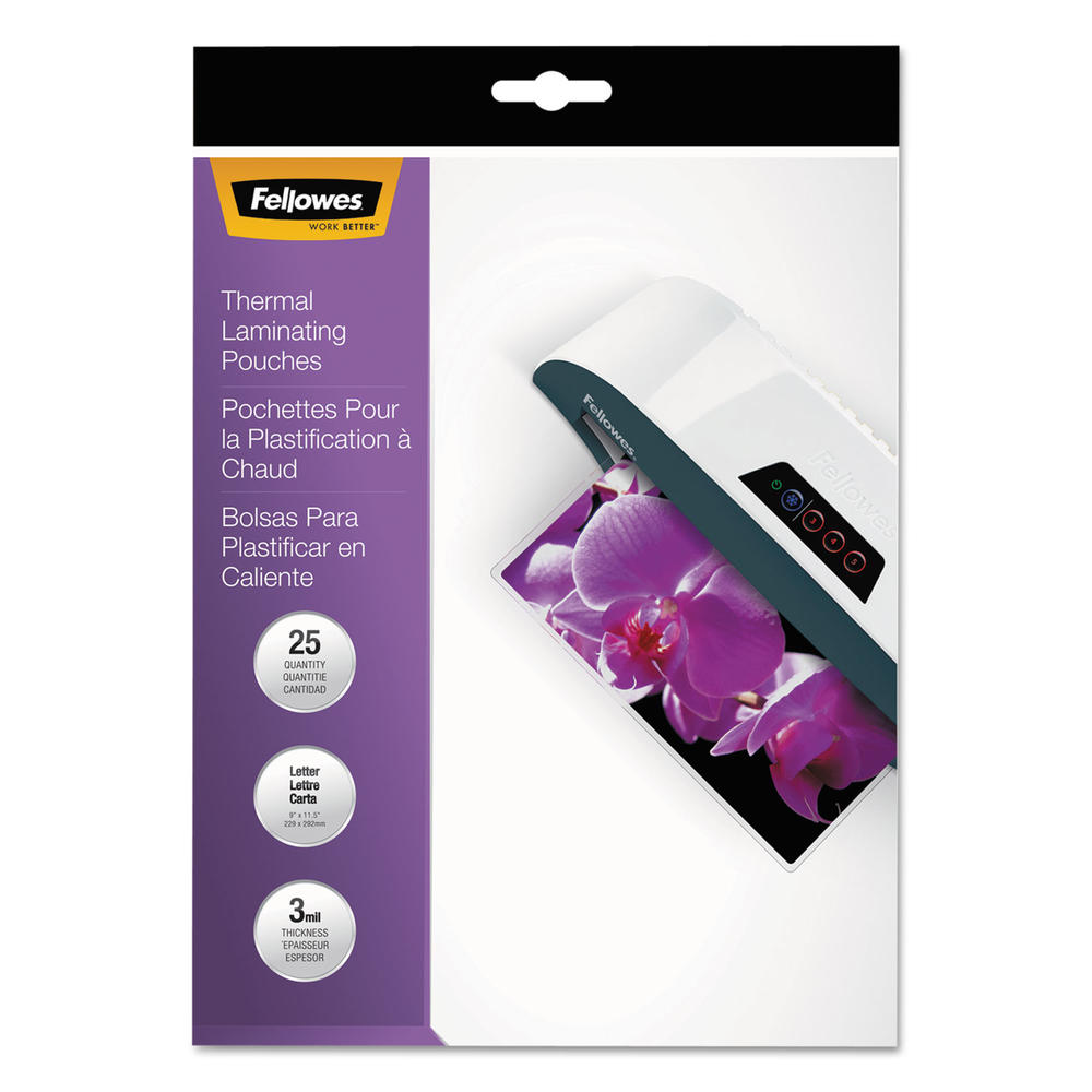 Fellowes FEL5200501 ImageLast Laminating Pouches with UV Protection, 3mil, 11 1/2 x 9, 25/Pack