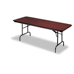 Iceberg 55214 Premium Wood Laminate Folding Table  30 x 60  Walnut