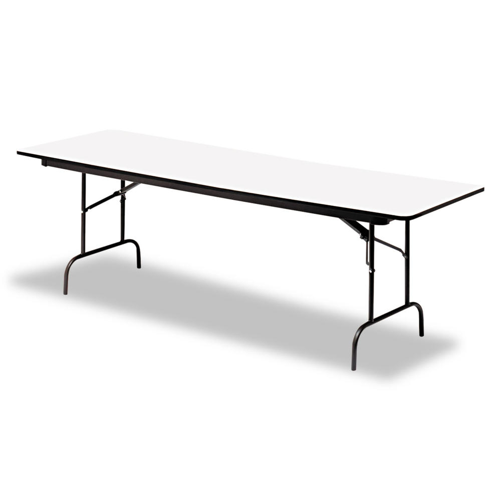 Iceberg ICE55217 Premium Wood Laminate Folding Table, Rectangular, 60w x 30d x 29h, Gray/Charcoal