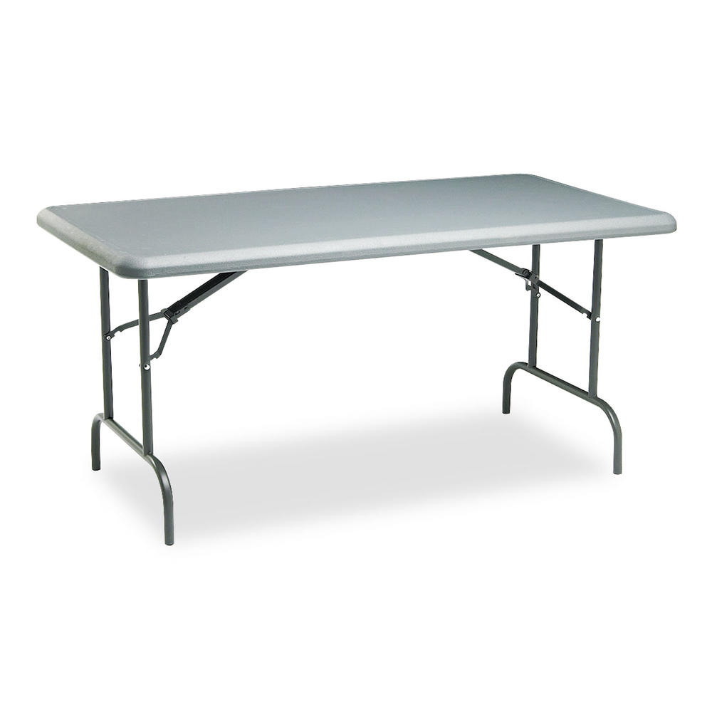 Iceberg ICE65217 IndestrucTables Too 1200 Series Resin Folding Table, 60w x 30d x 29h, Charcoal