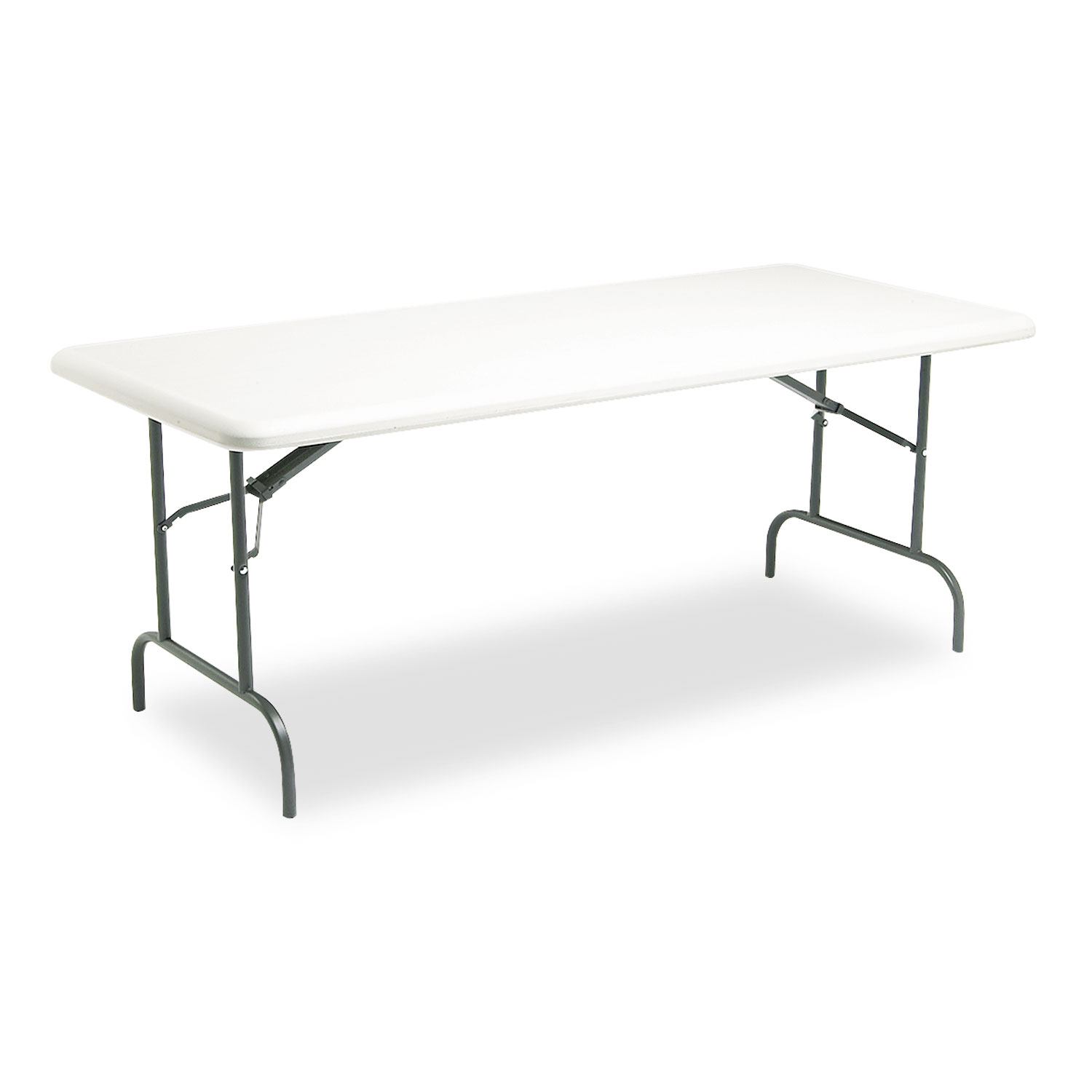 Iceberg ICE65223 IndestrucTables Too 1200 Series Resin Folding Table, 72w x 30d x 29h, Platinum