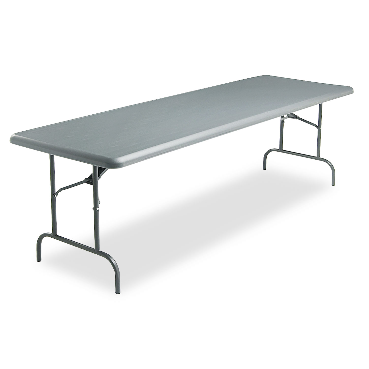 Iceberg ICE65237 IndestrucTables Too 1200 Series Resin Folding Table, 96w x 30d x 29h, Charcoal