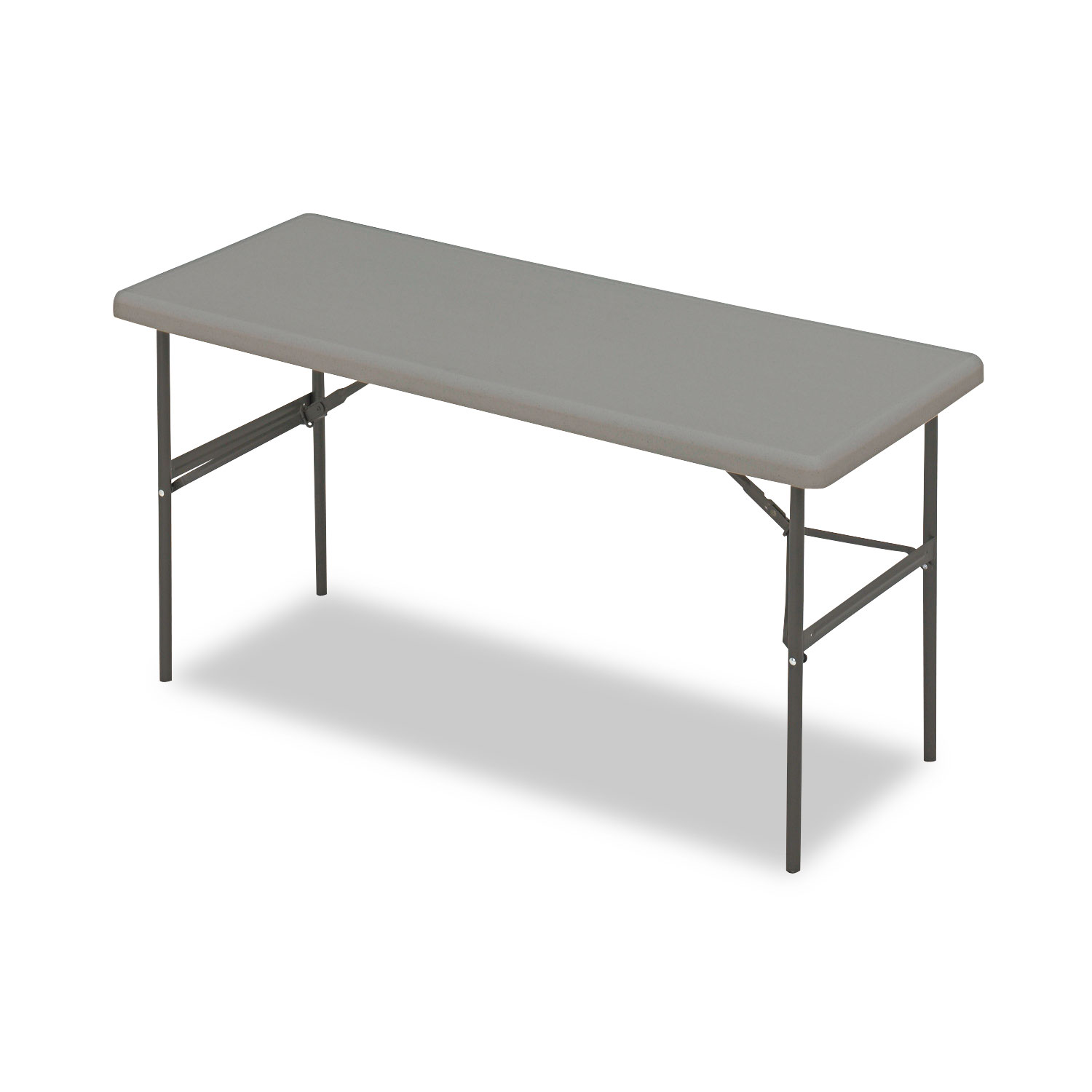 Iceberg ICE65377 IndestrucTables Too 1200 Series Resin Folding Table, 60w x 24d x 29h, Charcoal