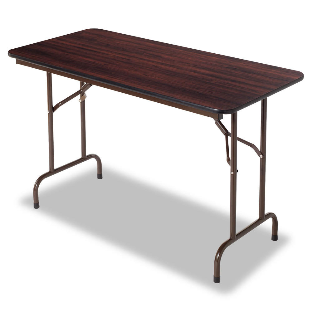 Alera ALEFT724824WA Wood Folding Table, Rectangular, 48w x 24d x 29h, Walnut