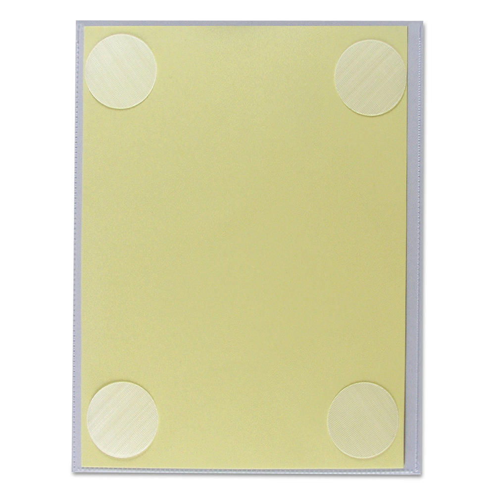 CLine CLI38991 Cubicle Keepers VelcroBacked Display Holder, 9 13/64 x 11 13/32, Clear, 25/Pack