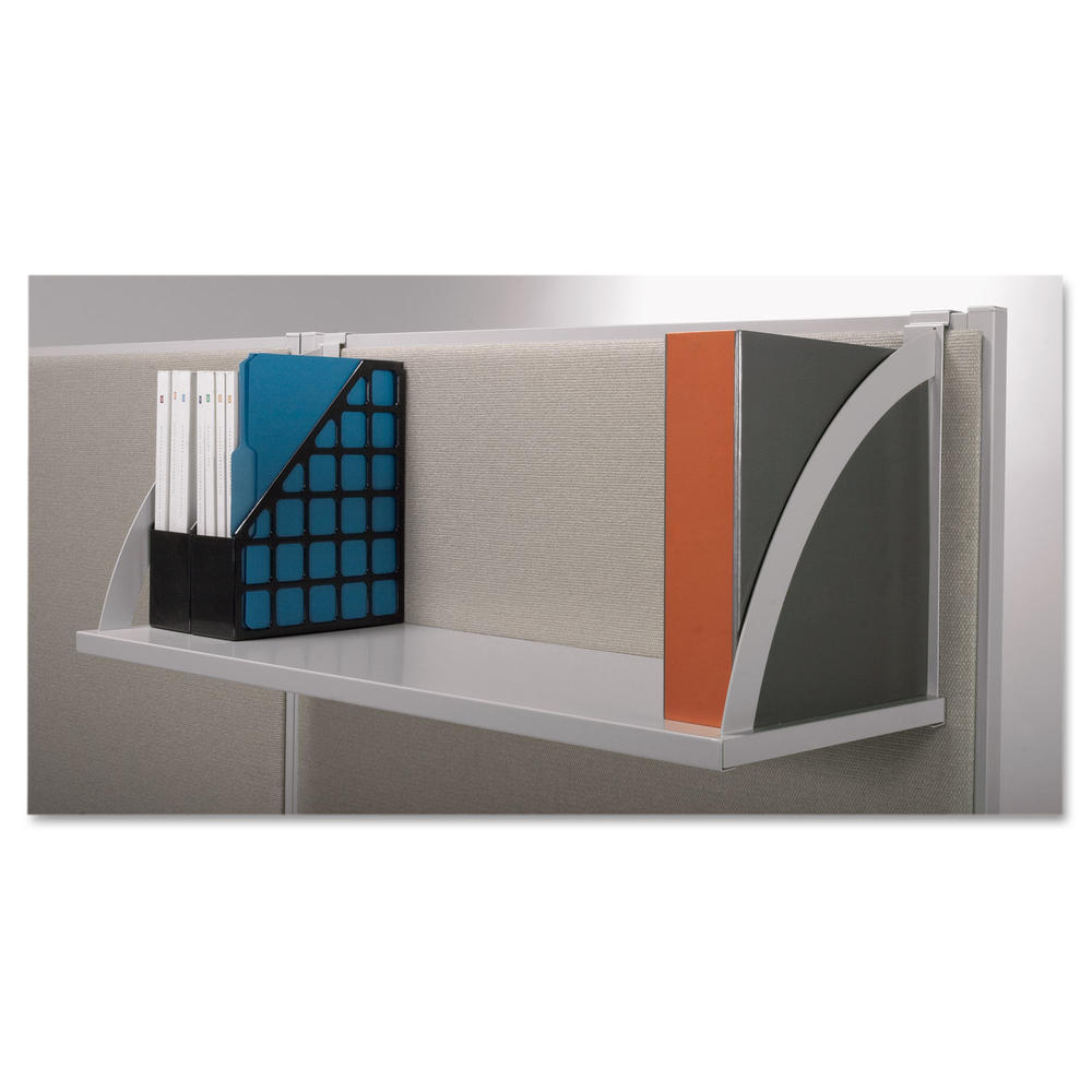 Basyx BSXVSH60GYGY Vers&#233; Panel System Hanging Shelf, 60w x 12-3/4d, Gray