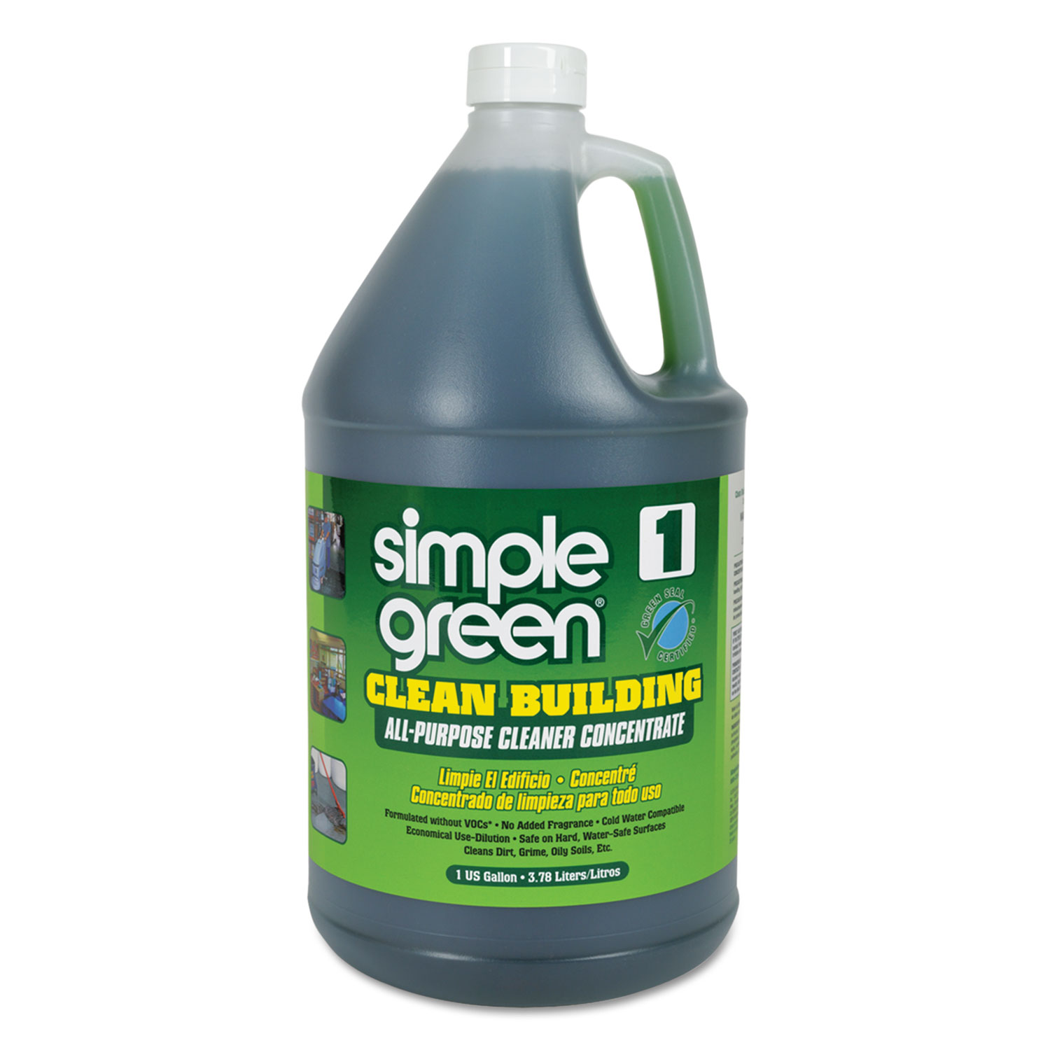 simple green SMP11001 Clean Building All-Purpose Cleaner Concentrate, 1gal Bottle