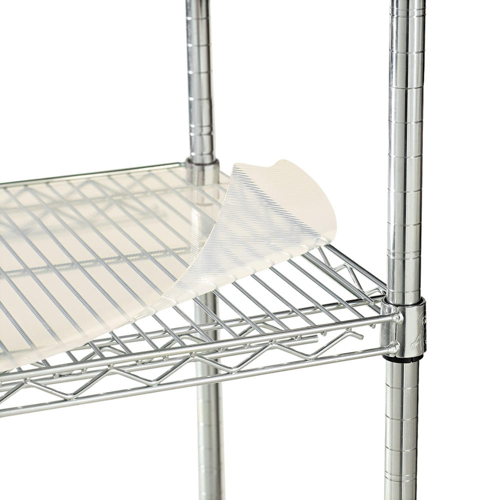 Alera Shelf Liners For Wire Shelving, Clear Plastic, 48w x 24d, 4/Pack