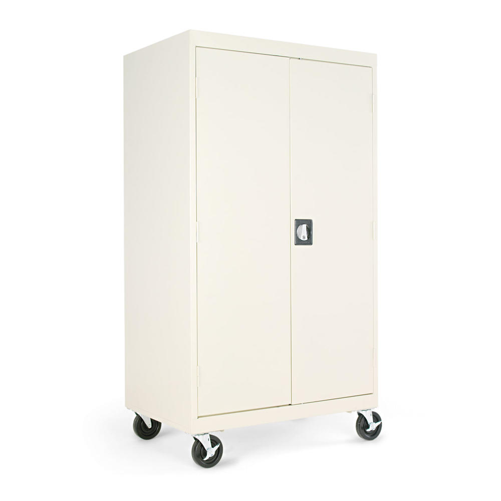 Alera Mobile Storage Cabinet, w/Adjustable Shelves 36w x 24d x 66h, Putty