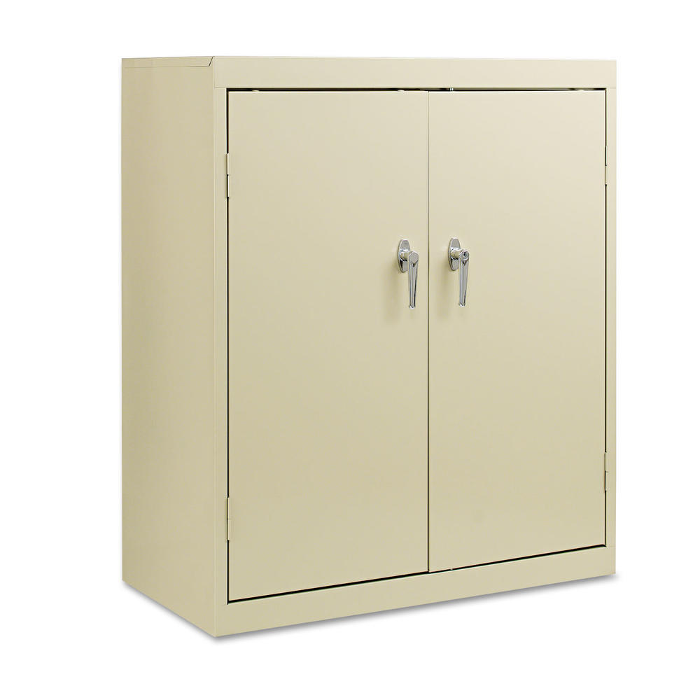 Alera Assembled 42" High Storage Cabinet, w/Adjustable Shelves, 36w x 18d, Putty
