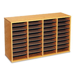 Safco Adjustable Shelves Literature Organizers - 36 Compartment(s) - Compartment Size 2.50" x 9" x 11.50" - 24" Height x 39.4" W