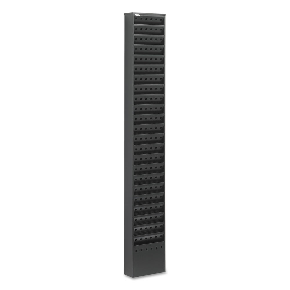 Safco SAF4322BL Steel Magazine Rack, 23 Compartments, 10w x 4d x 65-1/2h, Black