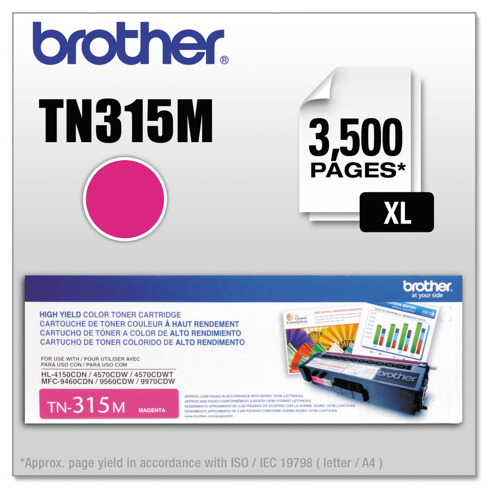 Brother BRTTN315M TN315M High-Yield Toner, Magenta