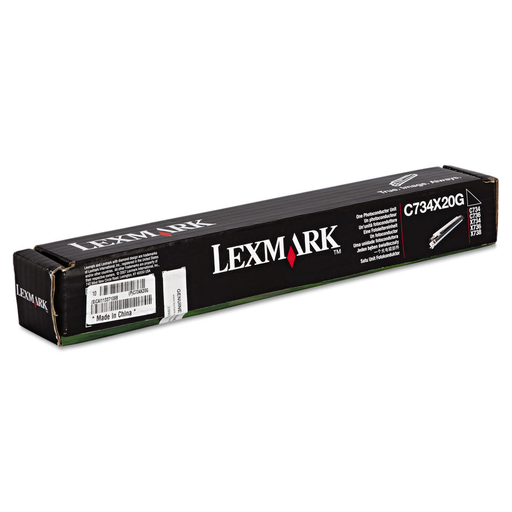 Lexmark LEXC734X20G C734X20G Photoconductor Kit, 20000 Page Yield, Black