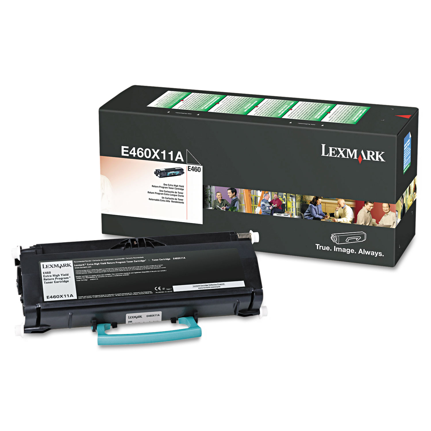 Lexmark LEXE460X11A E460X11A Extra High-Yield Toner, 15000 Page-Yield, Black