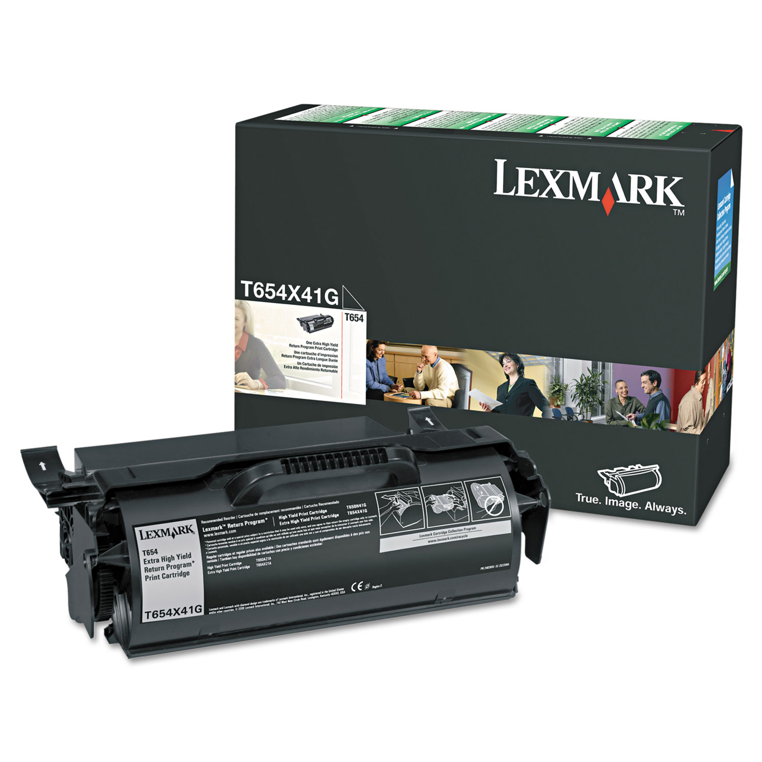 Lexmark LEXT654X41G T654X41G Extra High-Yield Government Toner, 36,000 Page-Yield, Black