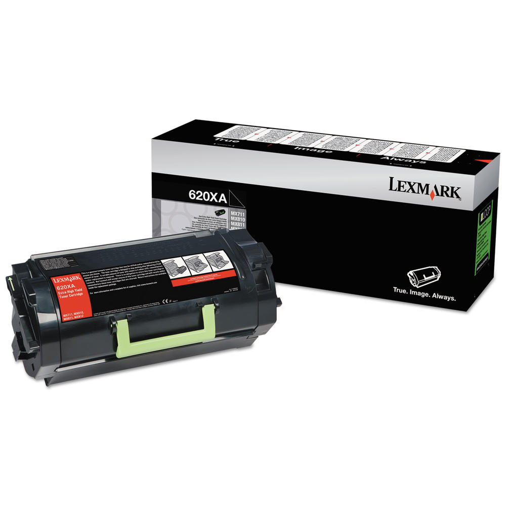 Lexmark LEX62D0XA0 62D0XA0 (LEX-620XA) Extra High-Yield Toner, 45000 Page-Yield, Black
