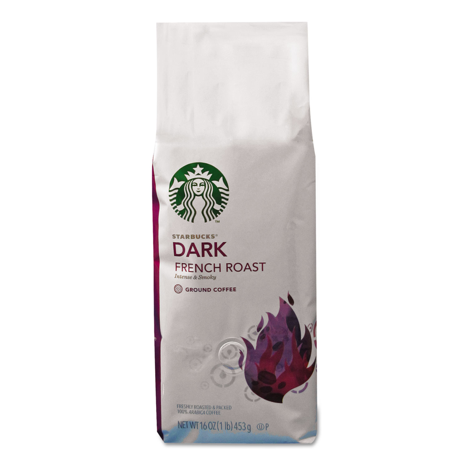 Starbucks SBK11018187 French Roast Coffee, Ground, 1 lb. Bag