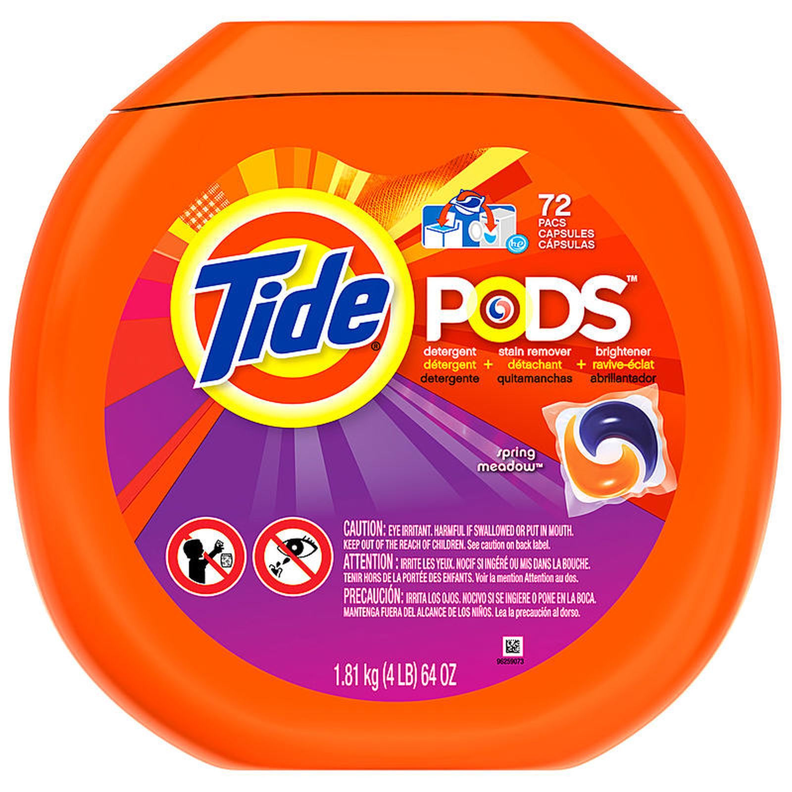 Tide PODS Spring Meadow Scent Laundry Detergent, 72 Loads, 64 oz