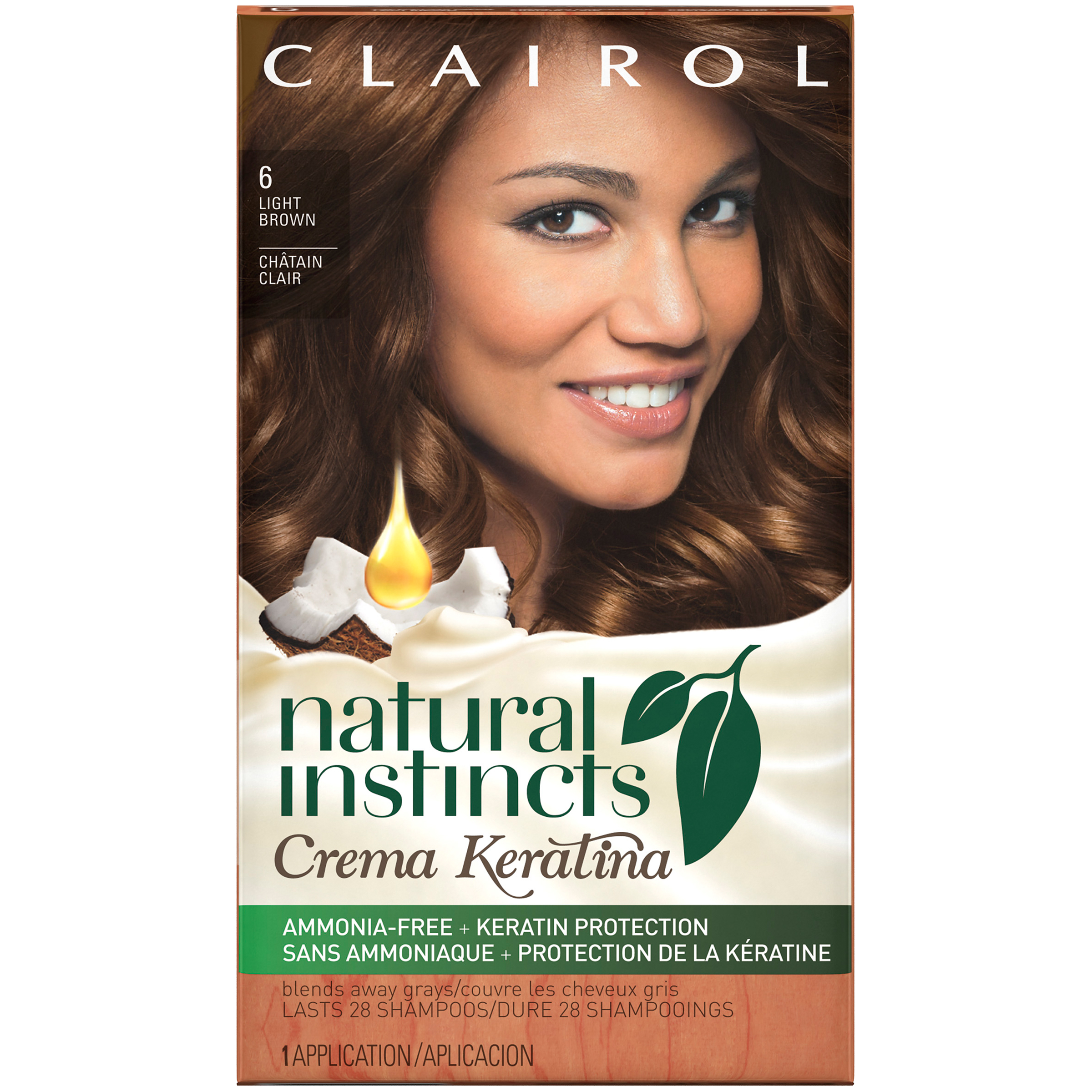 Clairol Natural Instincts Non-Permanent Hair Color Crema Keratina Hair Color