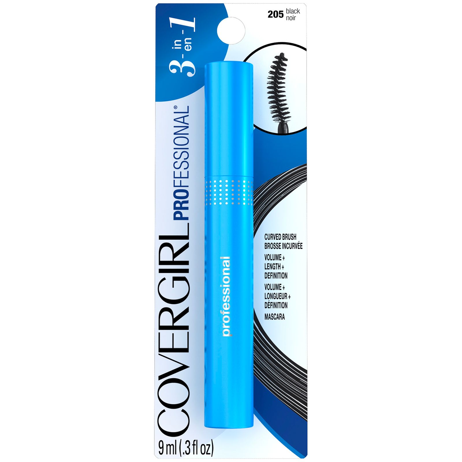 CoverGirl Professional Mascara Curved Brush, Black CoverGirl Professional Mascara Curved Brush, Black