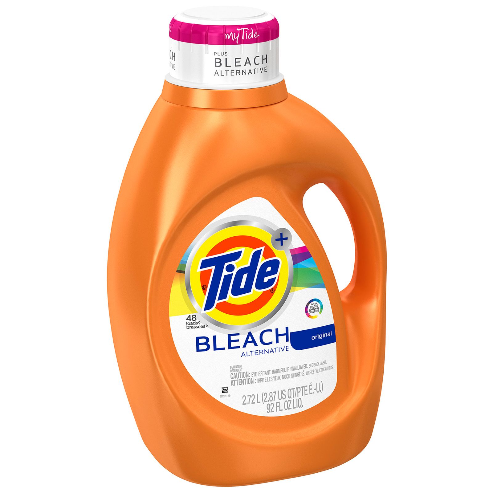 Tide Laundry Detergent, Plus Bleach Alternative Liquid Original Scent