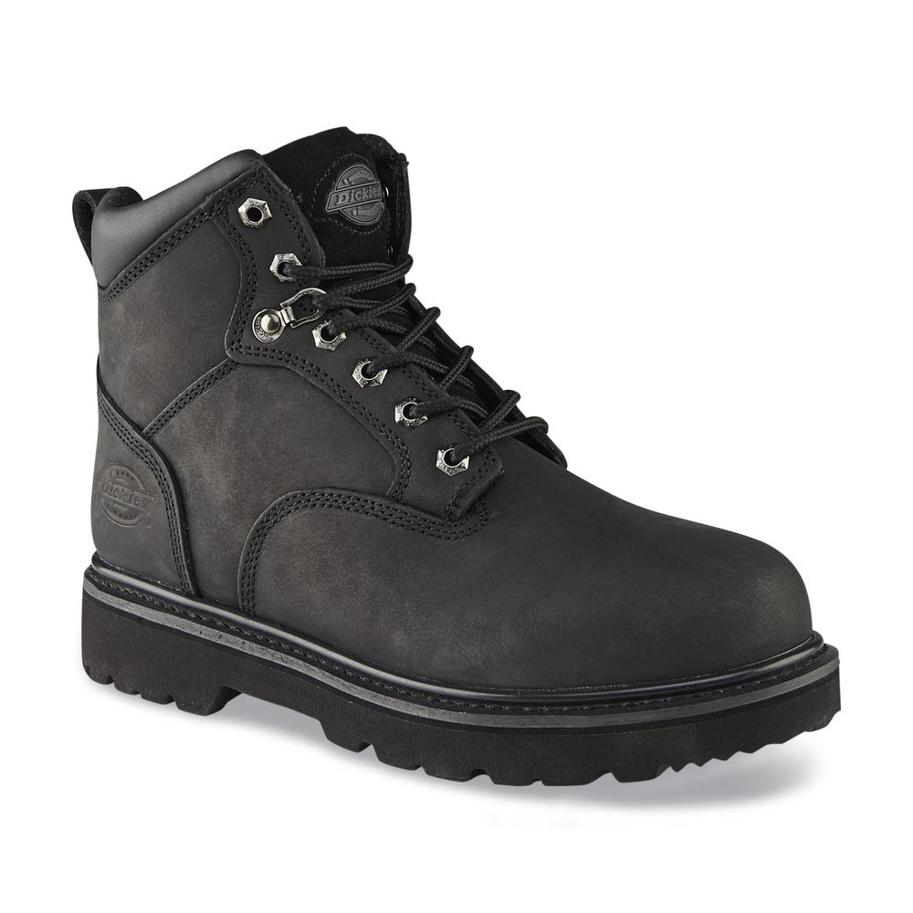 Dickies Men's Ranger Soft Toe Leather Work Boot DW7215 - Black