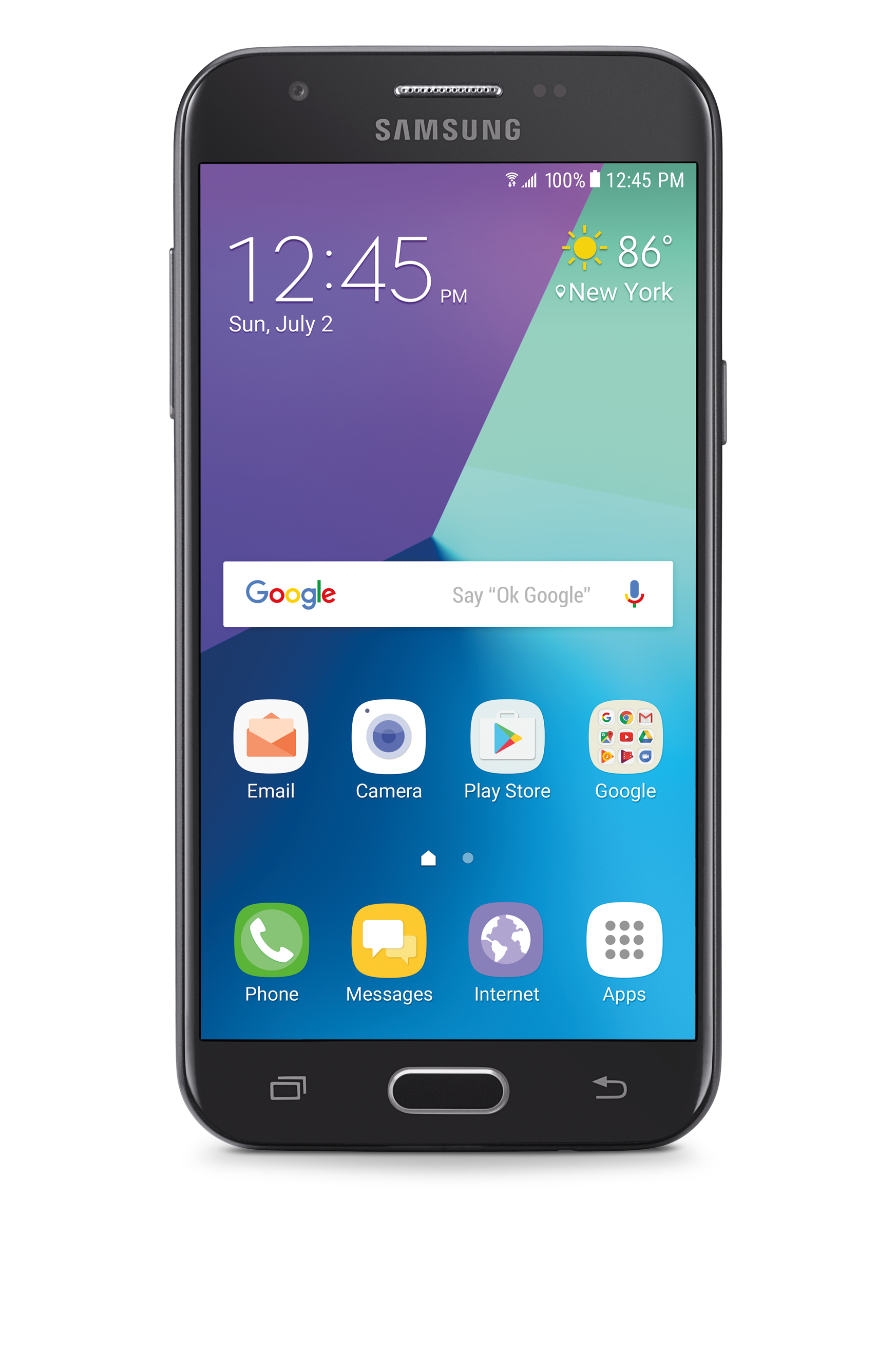Consumer Cellular Samsung Galaxy J3 Smartphone - Black