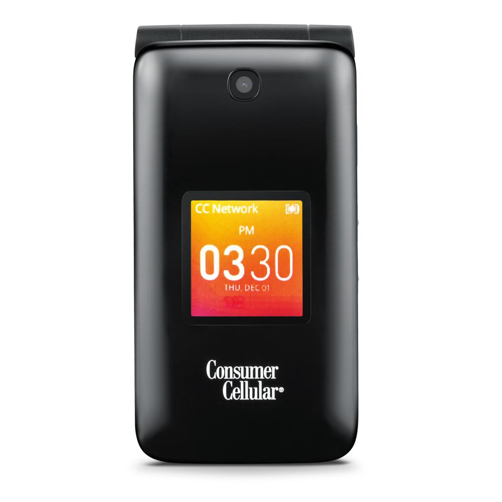 Consumer Cellular Go Flip Cell Phone - Black